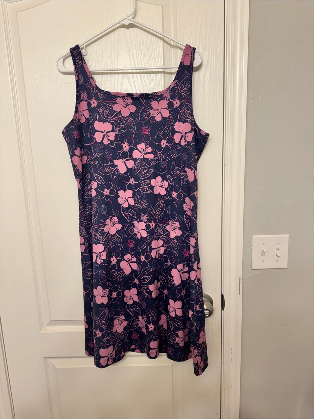 Columbia Purple Dress with Pink Floral Print